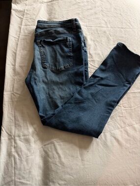 New York & Company Men's Navy Skinny Jeans